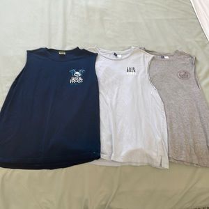 Bundle of small cut off work out shirts